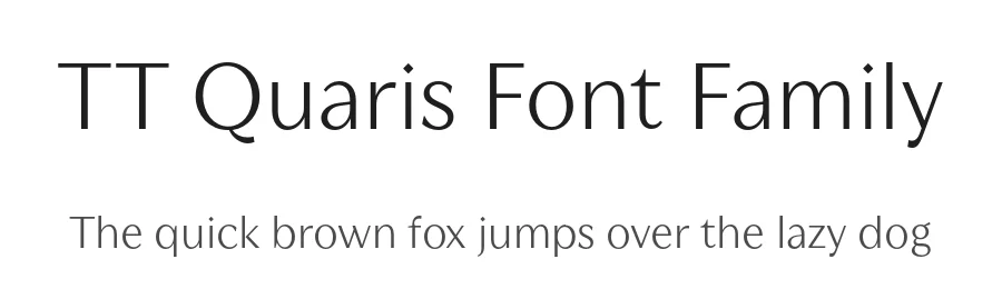 TT Quaris Font Family by TYPETYPE β Sans Serif Font