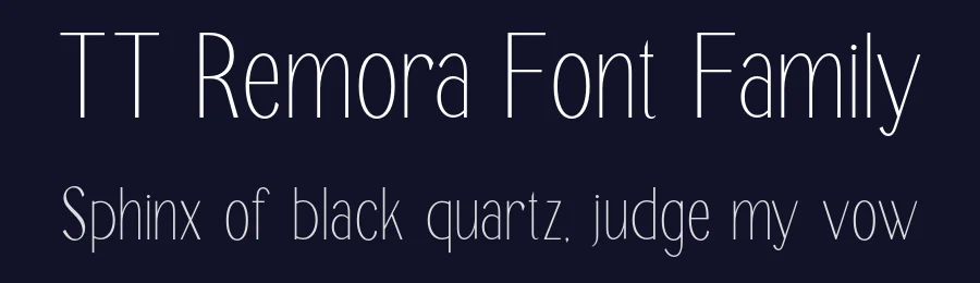 TT Remora Font Family by truetype — Display Font — thumbnail 2