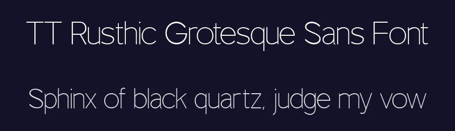 TT Rusthic Grotesque Sans Font by truetype — Sans Serif Font — thumbnail 2