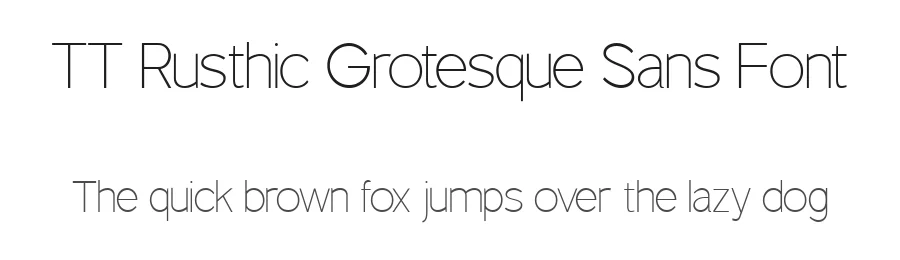TT Rusthic Grotesque Sans Font by truetype — Sans Serif Font