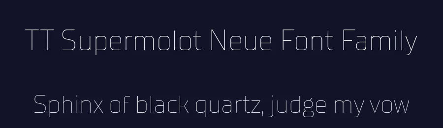 TT Supermolot Neue Font Family by TYPETYPE — Decorative Font — thumbnail 2