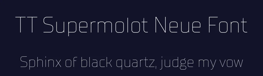 TT Supermolot Neue Font by TypeType Foundry — Display Font — thumbnail 2