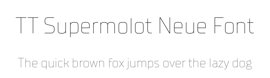 TT Supermolot Neue Font by TypeType Foundry — Display Font