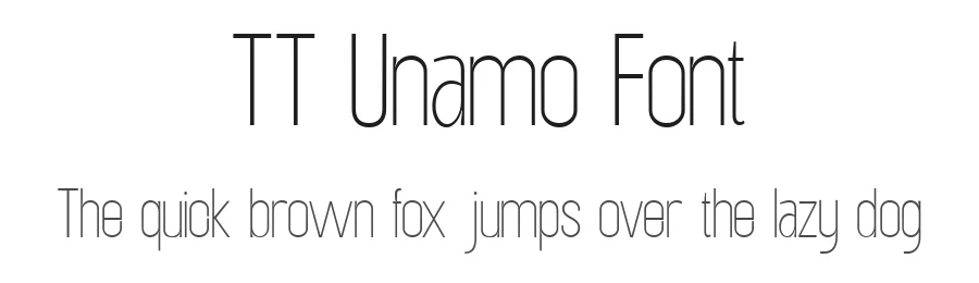 TT Unamo Font by truetype β Decorative Font