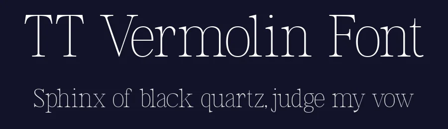 TT Vermolin Font by truetype — Serif Font — thumbnail 2