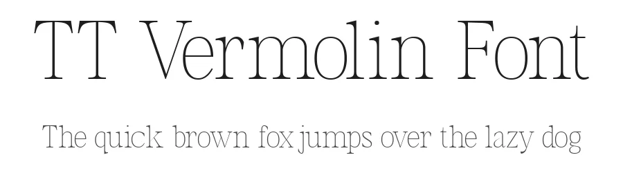 TT Vermolin Font by truetype — Serif Font