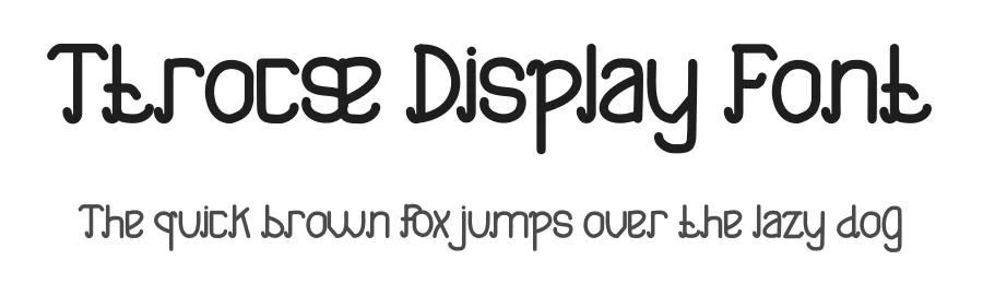 Ttrocse Display Font by Dhabee — Serif Font