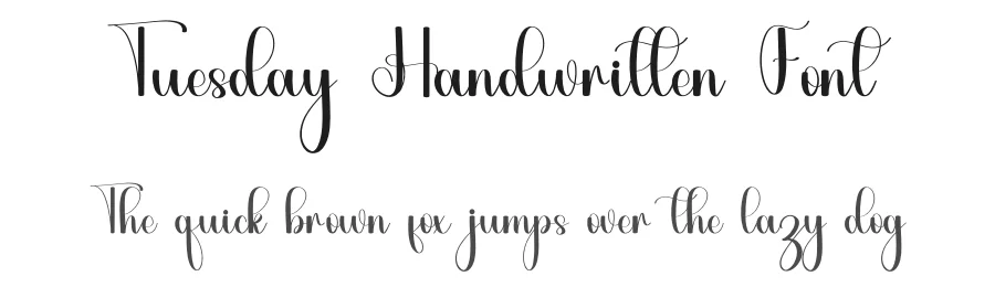 Tuesday Handwritten Font by inermediaSTUDIO — Script Handwritten Font