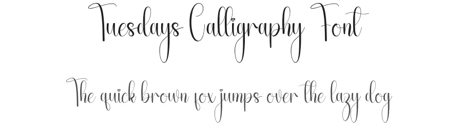 Tuesdays Calligraphy Font by andikastudio — Script Handwritten Font