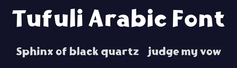 Tufuli Arabic Font by namelatype — Display Font — thumbnail 2
