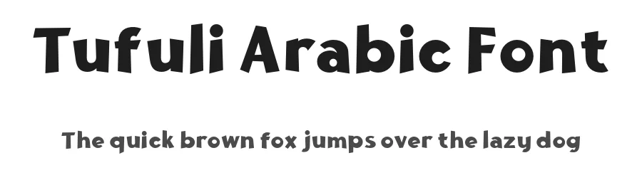 Tufuli Arabic Font by namelatype — Display Font