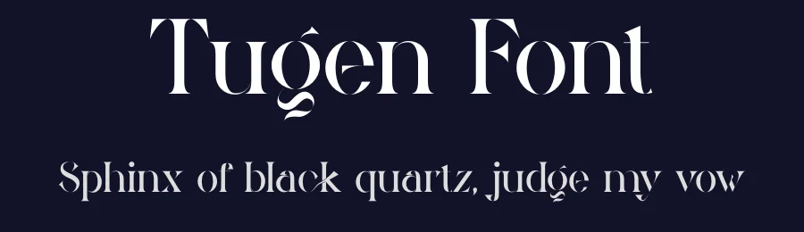 Tugen Font by yaqublekker — Serif Font — thumbnail 2