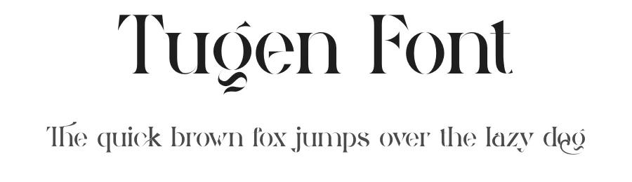 Tugen Font by yaqublekker — Serif Font