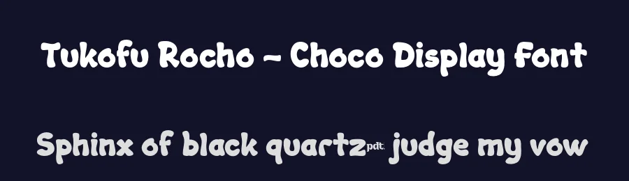 Tukofu Rocho – Choco Display Font by productype — Decorative Font — thumbnail 2