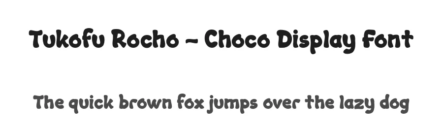 Tukofu Rocho – Choco Display Font by productype — Decorative Font