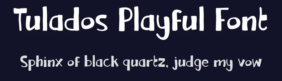 Tulados Playful Font by Tokokoo — Display Font — thumbnail 2