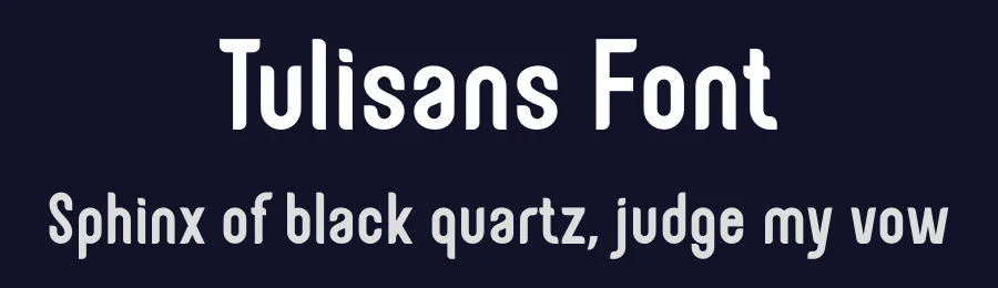 Tulisans Font by RGB Studio — Sans Serif Font — thumbnail 2