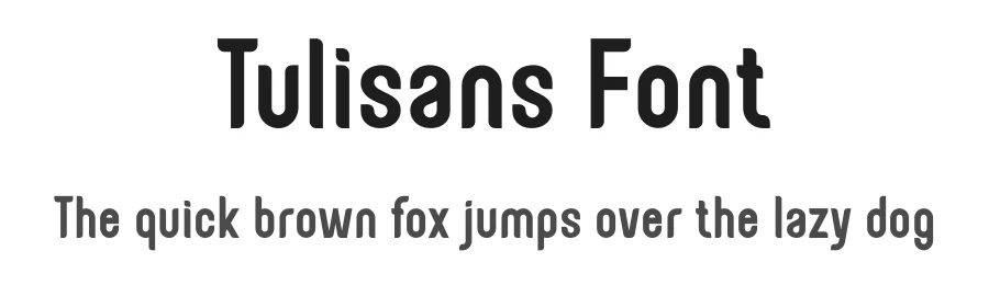 Tulisans Font by RGB Studio — Sans Serif Font