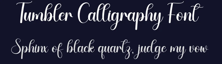 Tumbler Calligraphy Font by creativeletter — Script Handwritten Font — thumbnail 2
