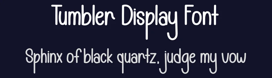 Tumbler Display Font by andikastudio — Display Font — thumbnail 2
