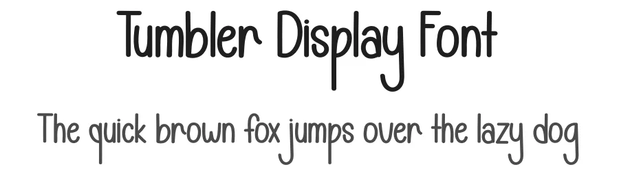 Tumbler Display Font by andikastudio — Display Font