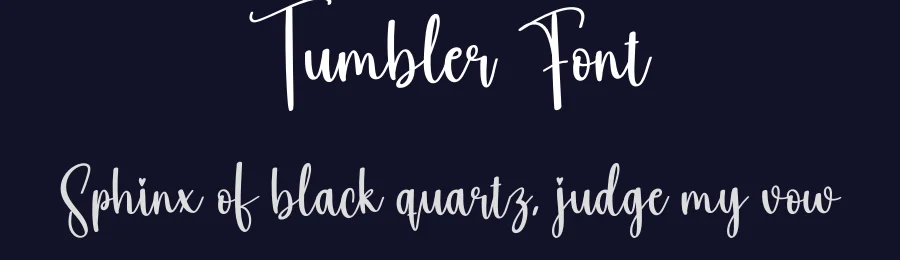 Tumbler Font by creativeletter — Script Handwritten Font — thumbnail 2