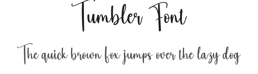 Tumbler Font by creativeletter — Script Handwritten Font