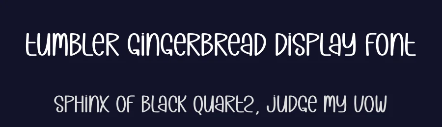Tumbler Gingerbread Display Font by andikastudio — Display Font — thumbnail 2