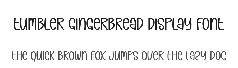 Tumbler Gingerbread Display Font by andikastudio — Display Font