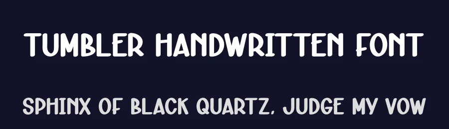 Tumbler Handwritten Font by creativeletter — Display Font — thumbnail 2