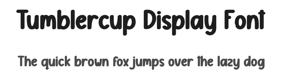 Tumblercup Display Font by creativeletter — Display Font