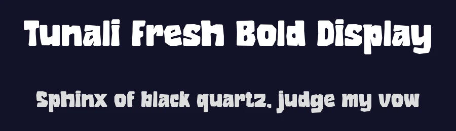 Tunali Fresh Bold Display by ErmediaStudio — Decorative Font — thumbnail 2