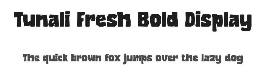 Tunali Fresh Bold Display by ErmediaStudio — Decorative Font
