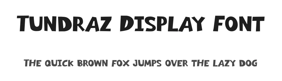 Tundraz Display Font by Aivos Dreams — Display Font