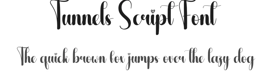 Tunnels Script Font by andikastudio — Script Handwritten Font