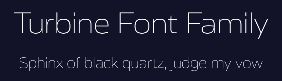 Turbine Font Family by Fontwerk — Sans Serif Font — thumbnail 2