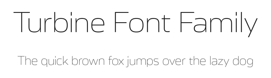 Turbine Font Family by Fontwerk β Sans Serif Font