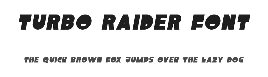 Turbo Raider Font by RaisProject — Script Handwritten Font