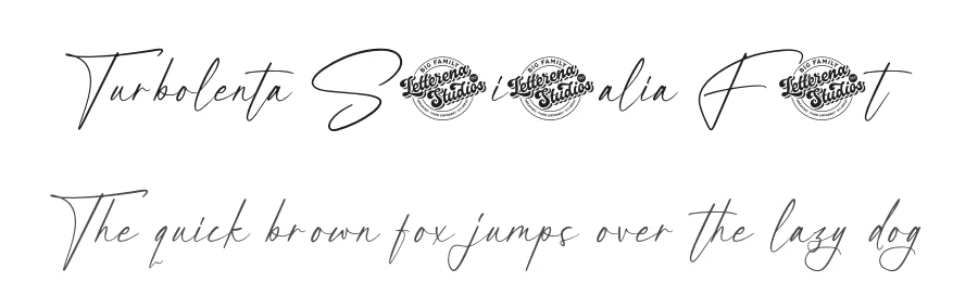 Turbolenta Sofittalia Font by letterenastudios — Script Handwritten Font