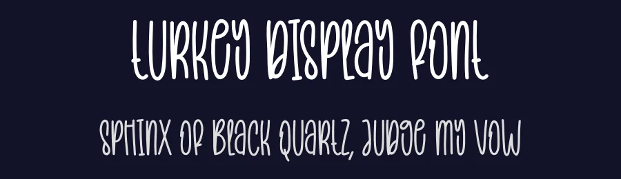 Turkey Display Font by creativeletter — Script Handwritten Font — thumbnail 2