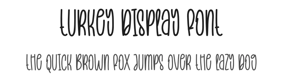 Turkey Display Font by creativeletter — Script Handwritten Font