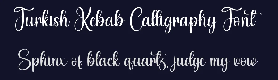 Turkish Kebab Calligraphy Font by creativeletter — Script Handwritten Font — thumbnail 2