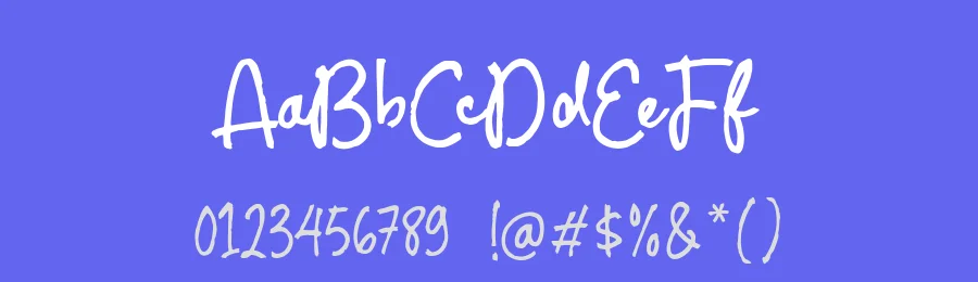 Turquoise Kimono Font by Timur type — Script Handwritten Font — thumbnail 3