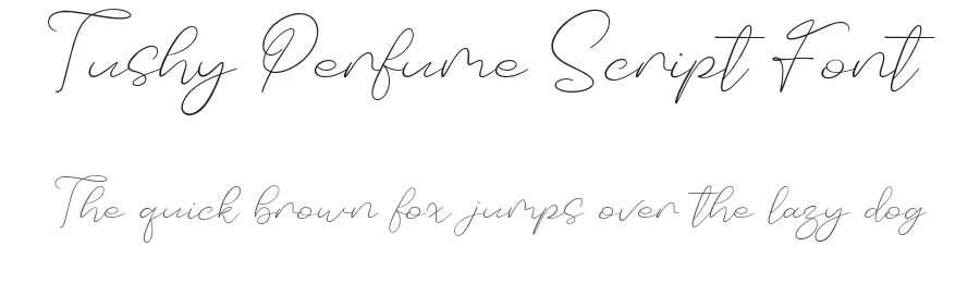 Tushy Perfume Script Font by Forberas Foundry — Script Handwritten Font