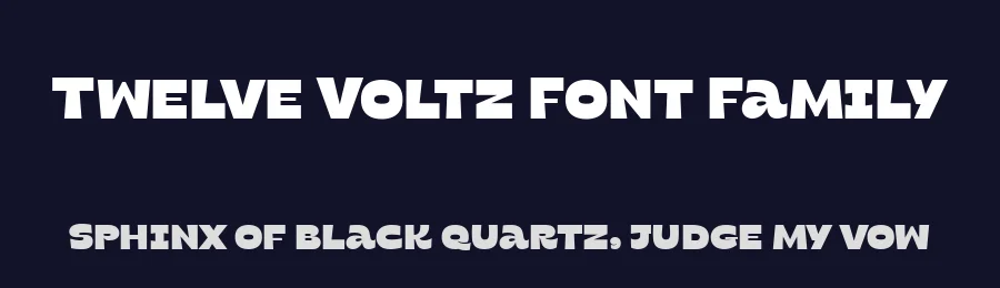 Twelve Voltz Font Family by Four Lines Std — Sans Serif Font — thumbnail 2