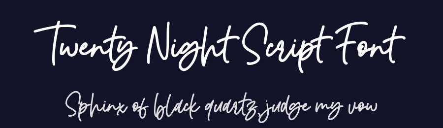 Twenty Night Script Font by Ibrahima_Studio — Script Handwritten Font — thumbnail 2