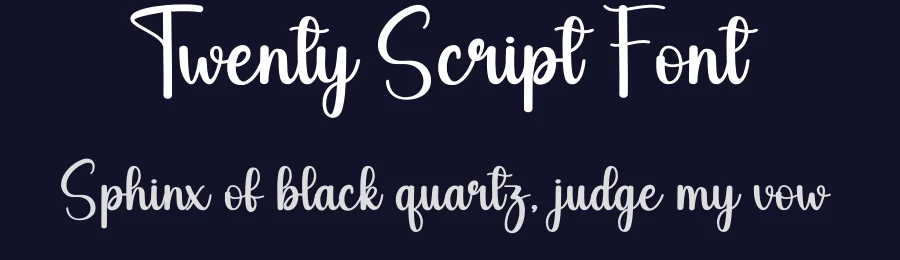 Twenty Script Font by creativeletter — Script Handwritten Font — thumbnail 2