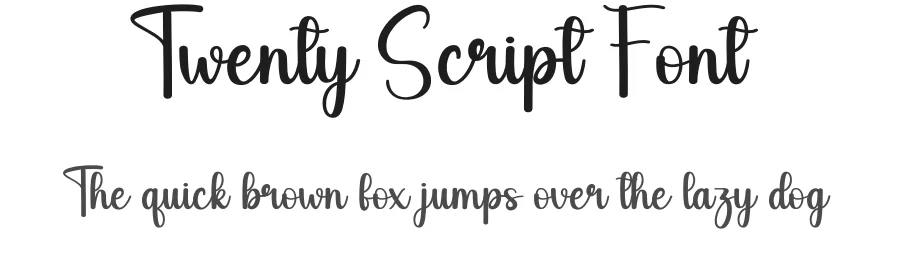 Twenty Script Font by creativeletter — Script Handwritten Font