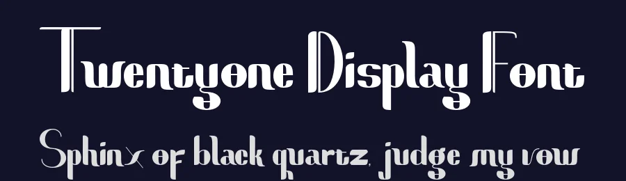 Twentyone Display Font by SlexStudio — Decorative Font — thumbnail 2