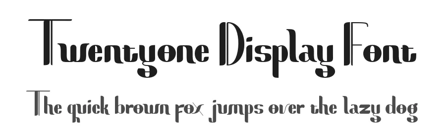 Twentyone Display Font by SlexStudio — Decorative Font